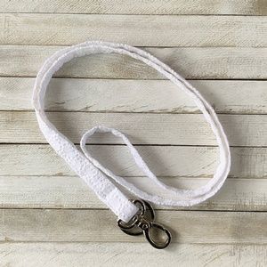 White Eyelet Lanyard